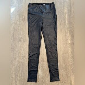 LIKE NEW SEVEN7 BLACK FAUX LEATHER HIGH WAIST LEGGINGS - Size Small SKU:72